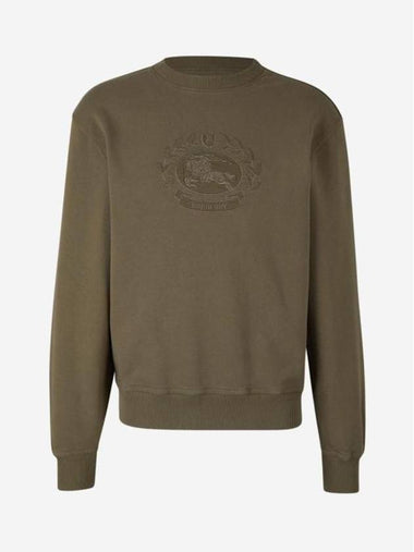 EKD Embroidered Cotton Sweatshirt Silk - BURBERRY - BALAAN 1