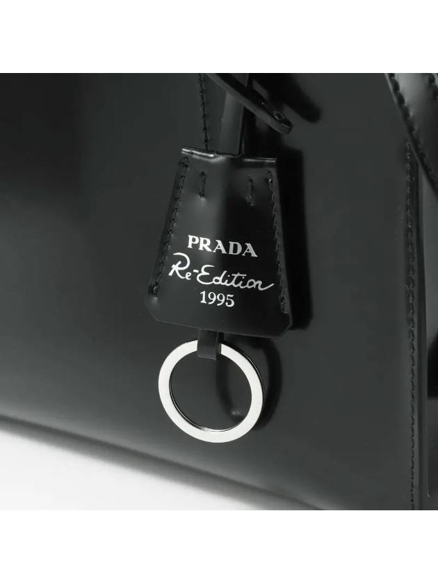 Re-Edition 1995 Brushed Leather Hand Mini Bag Black - PRADA - BALAAN 7