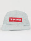 Patch Logo Coated Denim Camp Cap SS24H35 WHITE - SUPREME - BALAAN 3