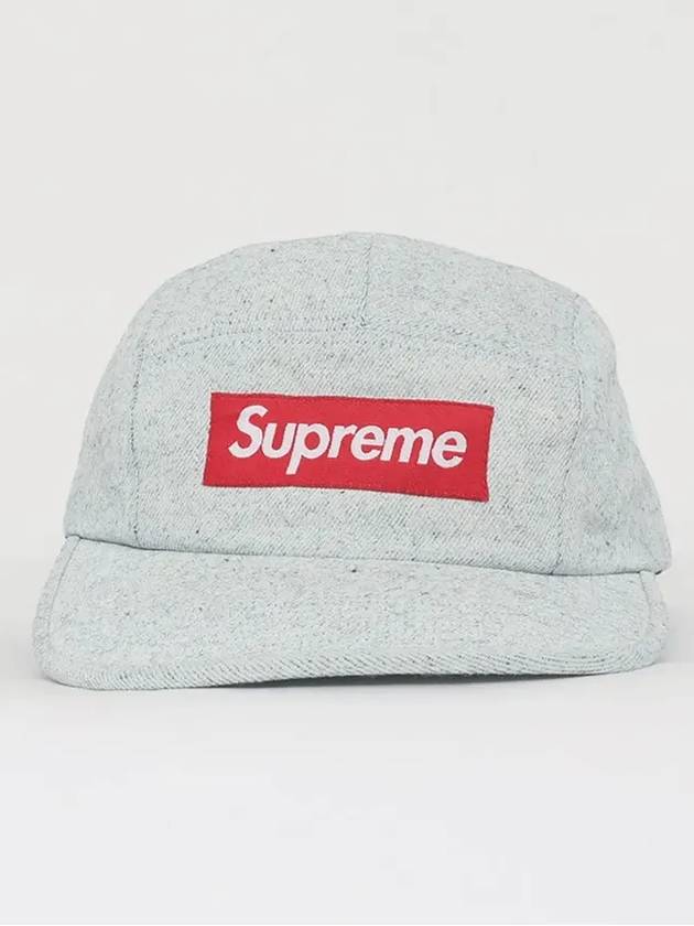 Patch Logo Coated Denim Camp Cap SS24H35 WHITE - SUPREME - BALAAN 3