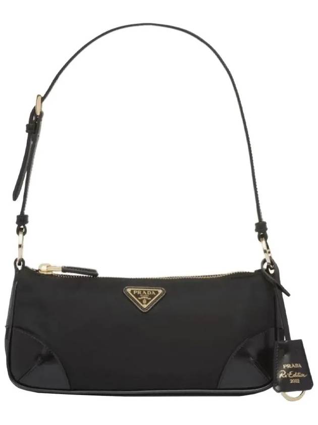 Re-Edition 2002 Re-Nylon Brushed Leather Shoulder Bag Black - PRADA - BALAAN 5