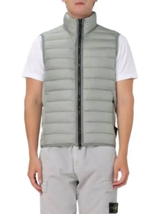 Loom Woven Chambers Recycled Nylon Down TC Vest Grey - STONE ISLAND - BALAAN 2