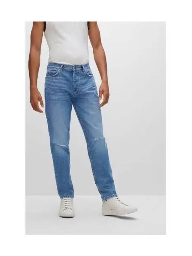 HUGO Blue Rigid Denim Tapered Fit Jeans 50477575 420 - HUGO BOSS - BALAAN 1