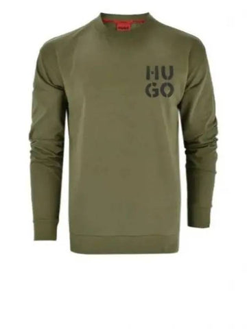 Green Spray Logo Sweatshirt 50520462 345 - HUGO BOSS - BALAAN 1