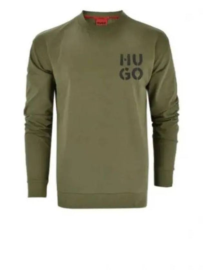 Green Spray Logo Sweatshirt 50520462 345 - HUGO BOSS - BALAAN 2