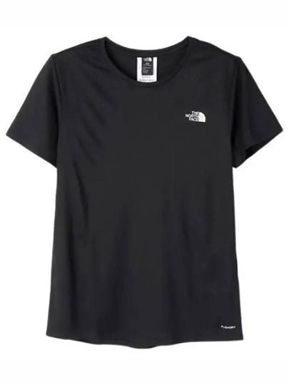 Women's Elevation Crew Neck Short Sleeve T-Shirt Black - THE NORTH FACE - BALAAN 2