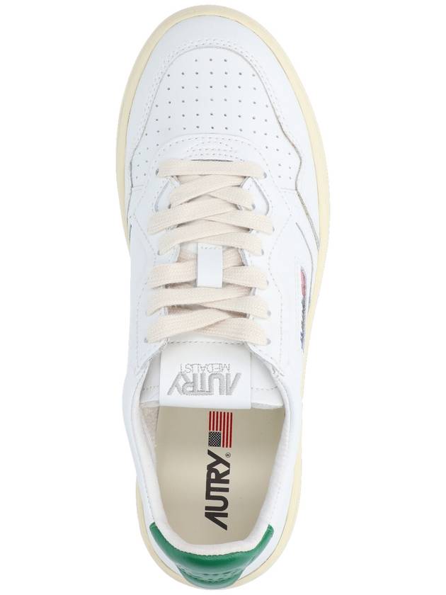 Medalist Green Tab Leather Low Top Sneakers White - AUTRY - BALAAN 6