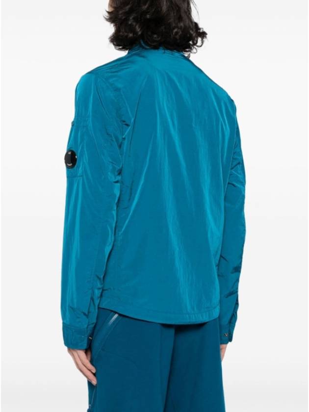 Chrome-R Pocket Over Long Sleeve Shirt Blue - CP COMPANY - BALAAN 3