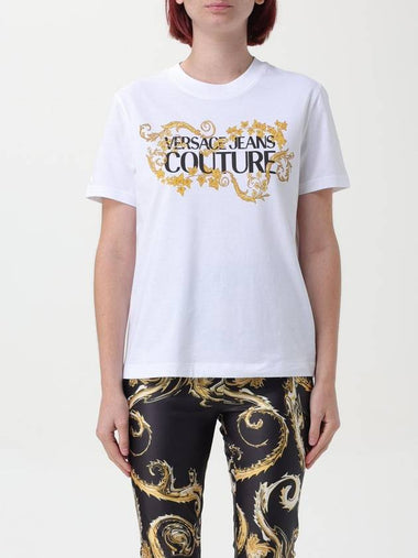 T-shirt con logo barocco Versace Jeans Couture - VERSACE - BALAAN 1