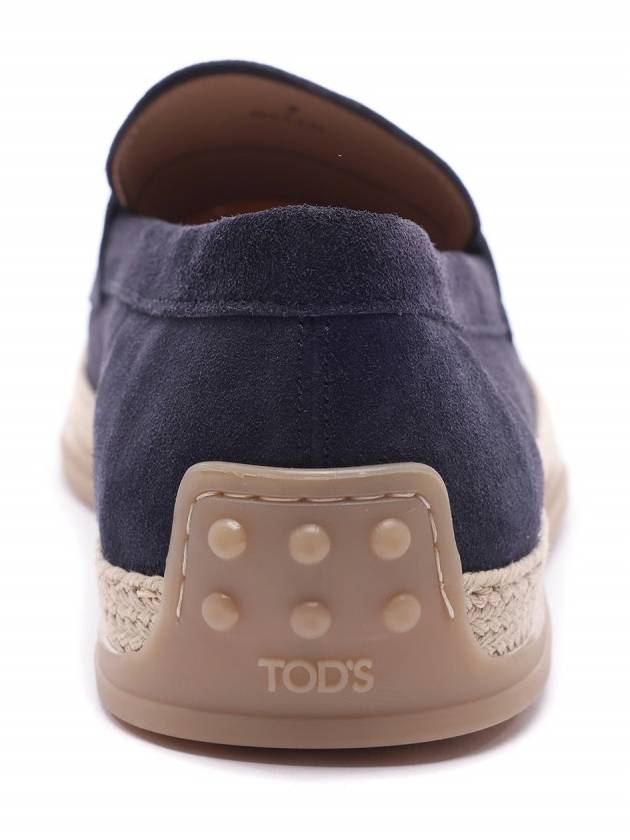 Flat Suede Loafers Blue - TOD'S - BALAAN 5