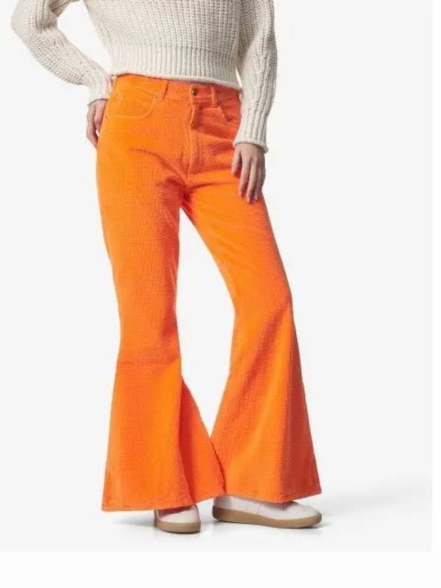 Bootcut flare corduroy denim pants orange 06P009ORANGE - ERL - BALAAN 1