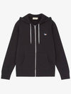 Tricolor Fox Patch Zip Up Hoodie Black - MAISON KITSUNE - BALAAN 2