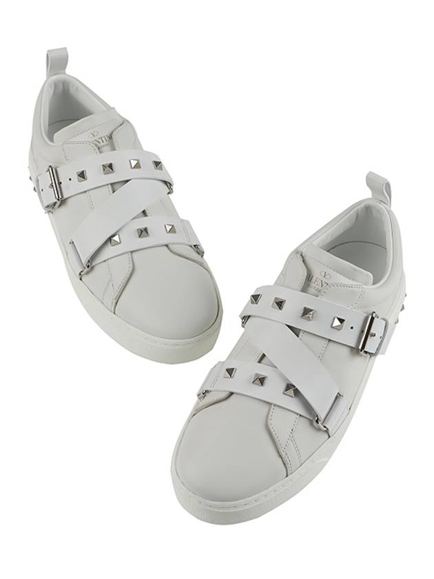 RY2S0A03 CZI 0BO VPUNK Velcro White Sneakers - VALENTINO - BALAAN 4