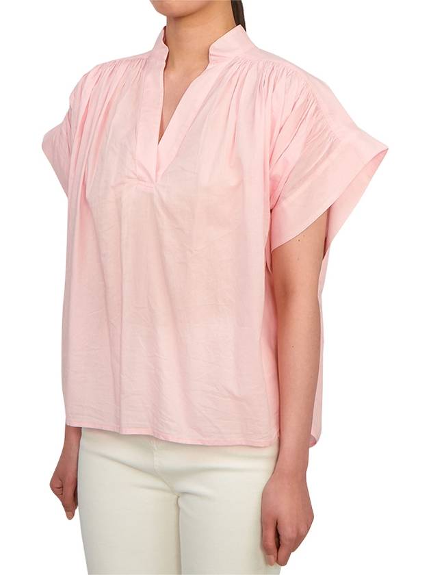 Women's Cory Short Sleeve Blouse Pink - VANESSA BRUNO - BALAAN 3