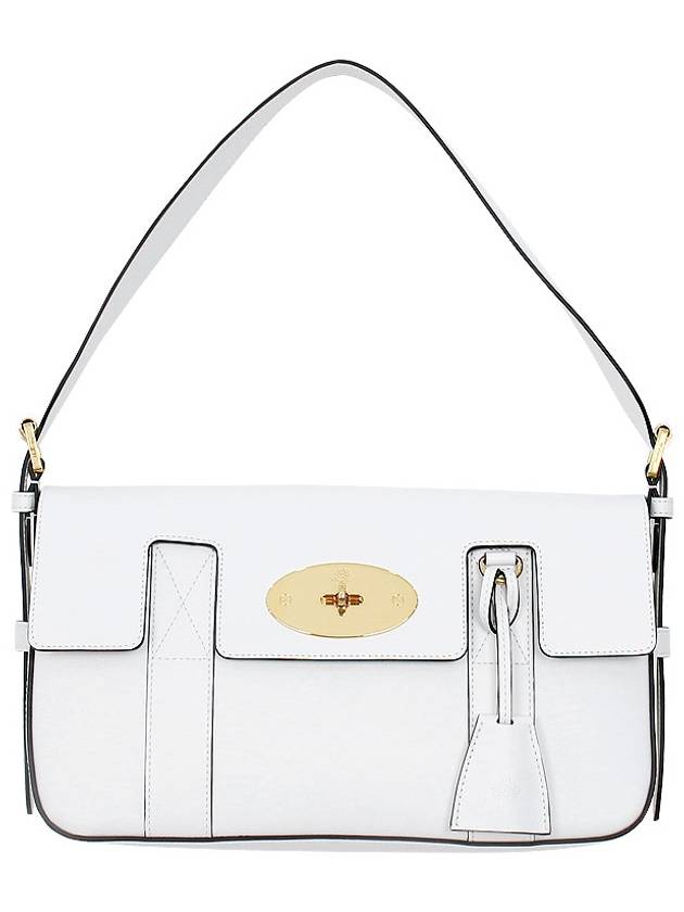 Bayswater Classic Smooth Leather Shoulder Bag White - MULBERRY - BALAAN 3