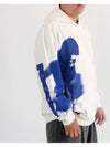 Distressed Smudgy Print Hoodie White - DIESEL - BALAAN 3