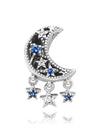 Star Crescent Moon Bracelet Charm Silver - PANDORA - BALAAN 4