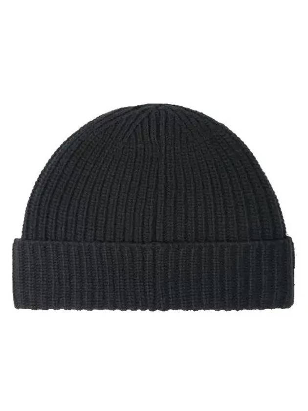 Logo Wool Knit Beanie Charcoal 8115N22C3 V0065 - STONE ISLAND - BALAAN 2