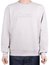logo embroided crew neck sweatshirt beige - HERNO - BALAAN 3
