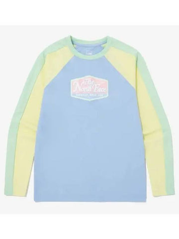 The North Face KIDS Surfside Long Sleeve Tee NT7TQ05T MSL - THE NORTH FACE - BALAAN 1