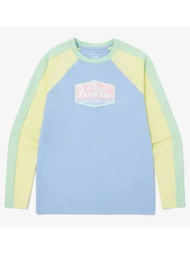 The North Face KIDS Surfside Long Sleeve Tee NT7TQ05T MSL - THE NORTH FACE - BALAAN 1