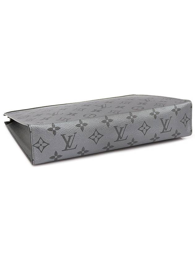 M30840 Monogram Canvas Gunmetal Gray Pochette Voyage MM Clutch - LOUIS VUITTON - BALAAN 5