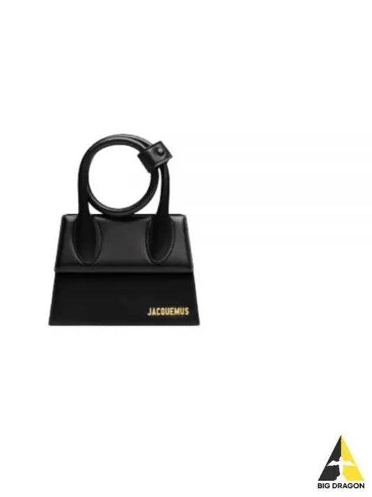 Le Chiquito Noeud Coiled Leather Tote Bag Black - JACQUEMUS - BALAAN 2