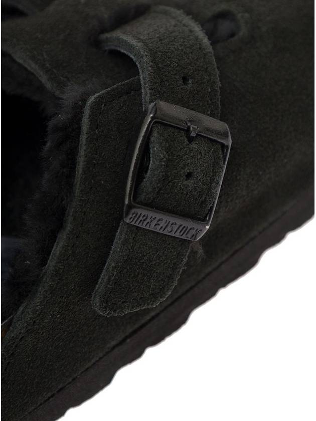 'Boston' Black Shearling Sabot Man Birkenstock - BIRKENSTOCK - BALAAN 3