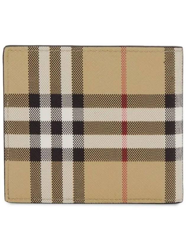 Vintage Check Half Wallet Beige - BURBERRY - BALAAN 3