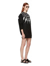 Women's Thunderbolt Short Dress Black - NEIL BARRETT - BALAAN.