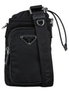 Re-Nylon Strap Phone Pouch Black - PRADA - BALAAN 2