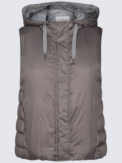 Hooded Down Vest Grey - BRUNELLO CUCINELLI - BALAAN 2