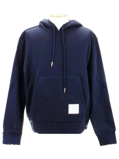 Men's Center Back Stripe Logo Patch Hoodie Navy - THOM BROWNE - BALAAN 2