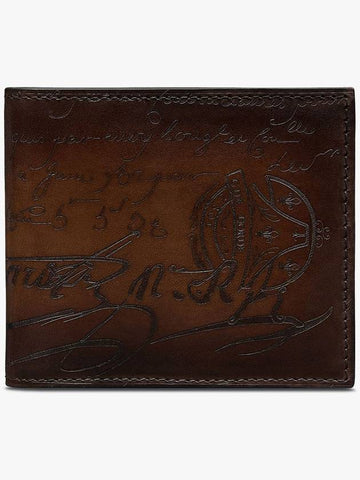 Makore Scritto Venezia leather half wallet Kakao Intenso NEO JOUR V2 CI - BERLUTI - BALAAN 1