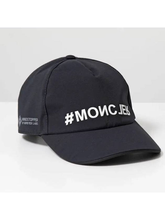 3B00022 595TX 999 Logo Baseball Cap Hat - MONCLER - BALAAN 1