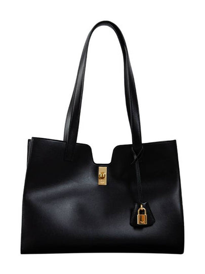 Cabas 16 Smooth Calfskin Tote Bag Black - CELINE - BALAAN 2