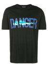 11Th Anniversary Danger Loose Fit Short Sleeve T-Shirt Black - NEIL BARRETT - BALAAN 1