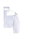 Women s Blouse Shirt GALLIGA Asymmetric Crop 23H233SH037 1454 100 - JACQUEMUS - BALAAN 4