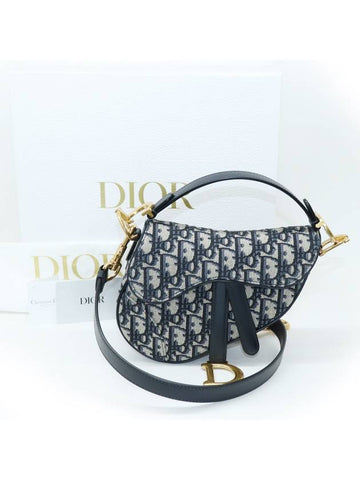 Brand new 23 year old Shinsegae purchase saddle mini strap bag M0456CTZQ M928 - DIOR - BALAAN 1