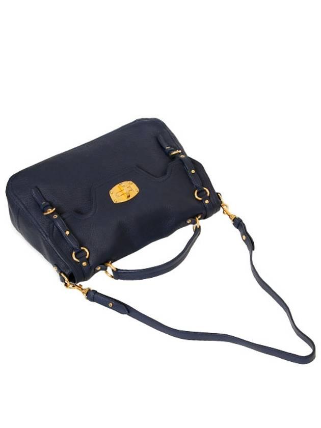 Crevo Boulet Tote Bag RN0633 013 F0016 Navy - MIU MIU - BALAAN 5