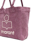 Yenky Embroidered Logo Small Tote Bag Purple - ISABEL MARANT - BALAAN 5