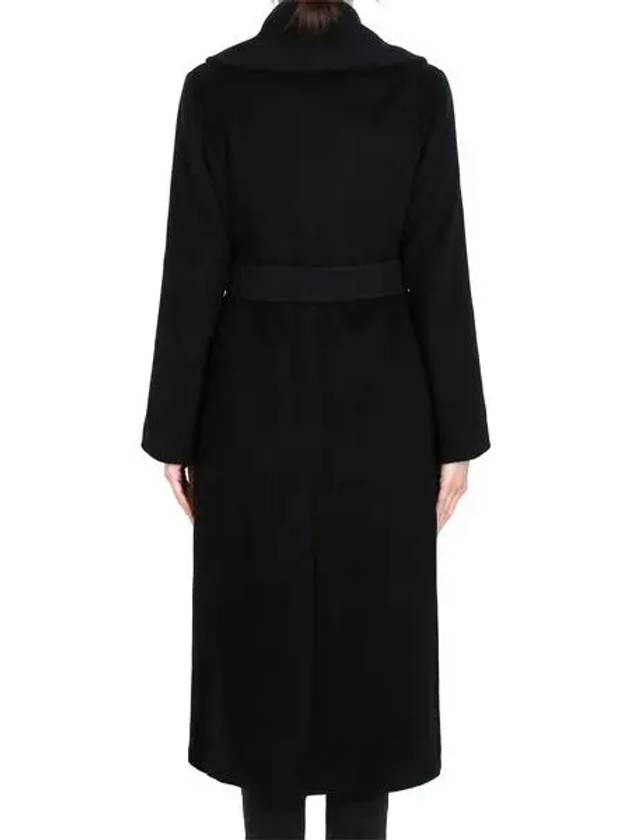 Women's Loriana Wool Single Coat Black - MAX MARA - BALAAN 3