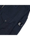 Lens Wappen Long Sleeve Overshirt Zip Up Jacket Navy - CP COMPANY - BALAAN 6