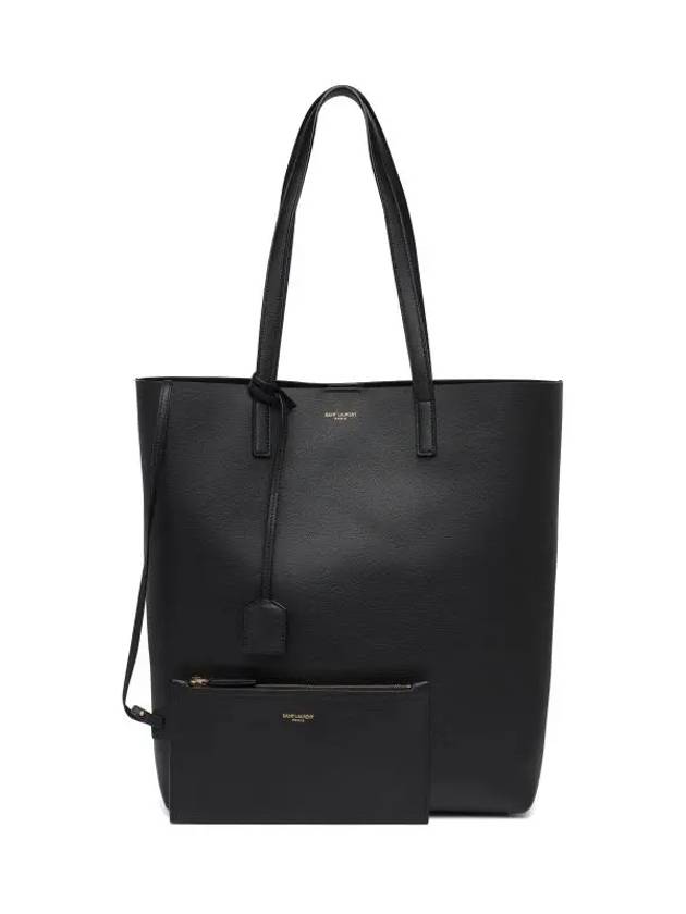 North South Shopping Tote Bag Black - SAINT LAURENT - BALAAN 3