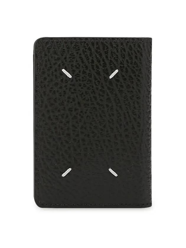 Bovine Leather Card Wallet Black - MAISON MARGIELA - BALAAN 4