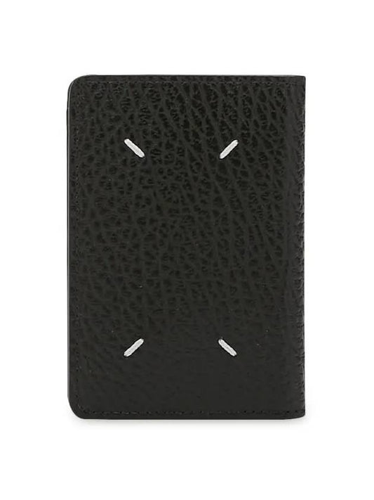 Bovine Leather Card Wallet Black - MAISON MARGIELA - BALAAN 2