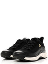 Mixed Fibers Velvet Calfskin Low Top Sneakers Black - CHANEL - BALAAN 4