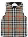 Vintage Check Reversible Hooded Padded Vest Beige - BURBERRY - BALAAN 2