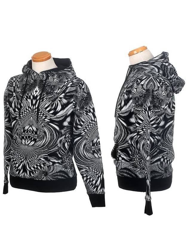 2080 1088 FITZ ROY WHITE BLACK HOODIE - MARCELO BURLON - BALAAN 2