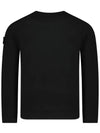 Wappen Patch Garment Dyed Sweatshirt Black - STONE ISLAND - BALAAN 4